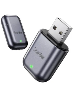 Burnt Sugar Wireless Carplay Adapter for iPhone 2025 Upgrade, Ultra-Mini USB Des - Picture 1 of 7