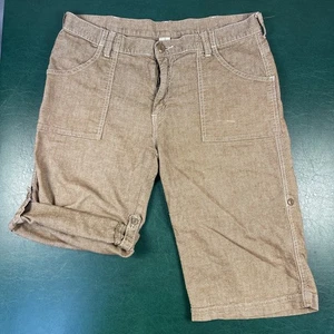 Prana Shorts Mens Large Brown Loose Weave Adjustable Legs Stretch Hiking Outdoor - Picture 1 of 8