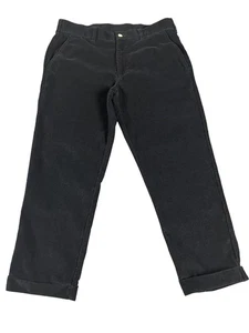 Pantalone Bills Khakis uomo 34x32 nero velluto a coste slim fit casual cotone *alterato - Foto 1 di 6