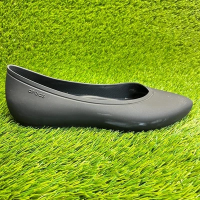 Crocs Brooklyn Womens Size 9 Black Casual Slip On Pointed Toe Ballet Flats Shoes - Image 1 of 4