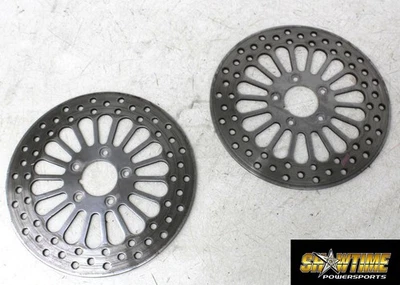 94-96 Harley-davidson Road King Flhr Front Left Right Brake Rotors Discs - Image 1 of 4