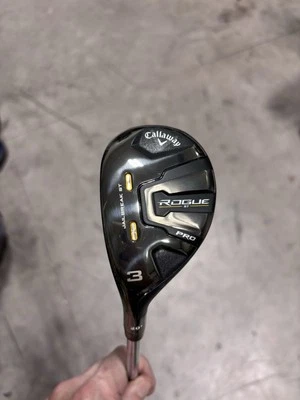 Left Hand CALLAWAY Rogue ST Pro 3 Hybrid 20° True Temper ROCKET STEEL STIFF - Image 1 of 4