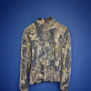Columbia Mens Large Hooded Camo Jacket Full Zip  - Picture 1 of 6