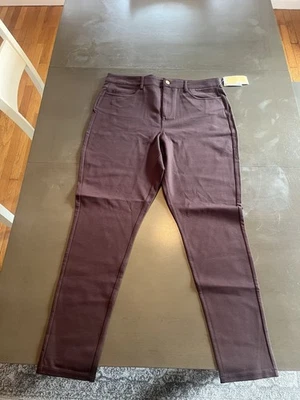 New Michael Kors Chocolate Basics XL Women Slacks/Leggings Pants MK QF23B01EZT - Image 1 of 4