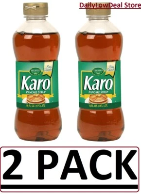 2 PACK - Karo Pancake Syrup 16 oz (Total 32 oz) FAST SHIP!!