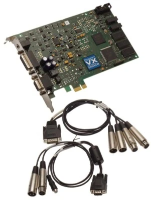 Digigram VX222e with analog and AES cables - Stereo PCI Express sound card - Image 1 of 3