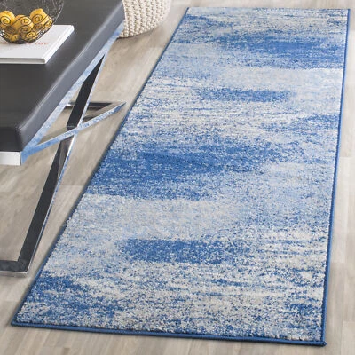 Safavieh Adirondack SILVER / BLUE 2' 6" X 12' Runner - ADR112F-212 - Image 1 of 4