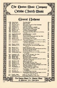 "THE HOLY HOUR (Choral S.A.T.B.)" by Clark, Nevin & Hearts - 4 Pages -Circa 1923 - Picture 1 of 2
