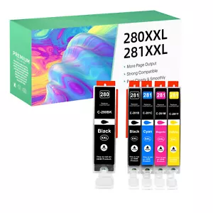 Set combinato cartucce inchiostro PGI-280XXL CLI-281XXL adatto per Canon PIXMA TS6120 TS6220 - Foto 1 di 9