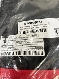 Genuine Ferrari - Garage Indoor Car Cover RED, 488/Pista - 70005074 - Picture 1 of 4