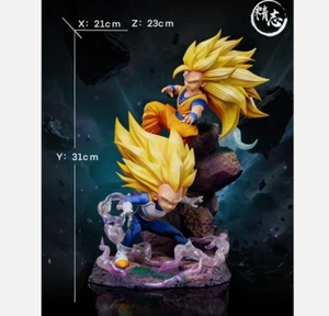 Vegeta Goku SS3 Resin JINGZHI STUDIO Dragon Ball Statue 1/6 31cm Presale - Picture 1 of 3