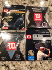 Wilson 15 Hyperlust 16 Hammerlust 17 Control 18 NXT TOUR Tennis Strings Lot of 4