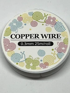 28 Gauge Filo Argento, 25 metri, Base Rame - Foto 1 di 3