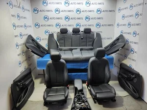 BMW 3 SERIES F31 TOURING COMPLETE M SPORT SEATS DOOR CARDS BLACK LEATHER HEATED - Picture 1 of 24