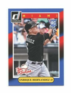 2014 Donruss The Rookies #92 Enrique Kiki Hernandez Miami Marlins rookie card
