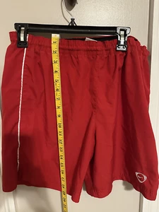 Pantalones cortos Nike Club para hombre rojos tejidos fluidos pequeños vintage con logotipo bordado - Imagen 1 de 4
