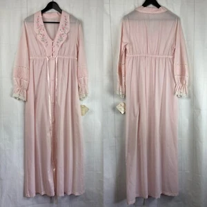 Vintage Gilead Intimate Apparel Rosa Langarm Nachthemd Größe M - Bild 1 von 6