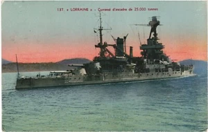CPA Carte Postale France Lorraine Cuirassé de 25000 Tonnes 1941 VM71355ok - Foto 1 di 2
