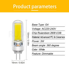 2pcs G4 220-240V LED Household Bulb COB Chip Dimmable Energy Saving Chandelier