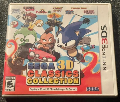 TESTED Sega 3D Classics Collection - BONUS STICKER SHEET - Nintendo 3DS - Sonic - Image 1 of 4