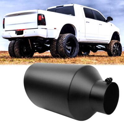 4" Inlet 8" Outlet 15" Length Exhaust Tip Stainless Steel For Ram 3500 2011-2024 Foto 1 de 4