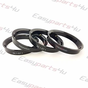 4x Plastique Bagues De Centrage 64,1 - 57,1 pour roues en alliage - Imagen 1 de 3