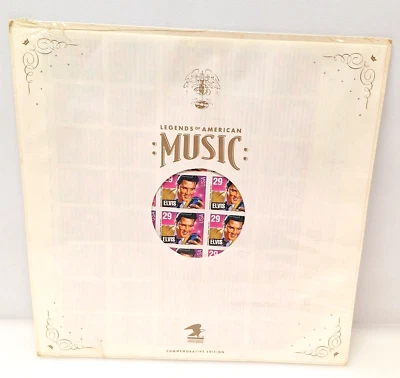 USPS Stamps Legends of American Music Elvis Presley 29 Cents Set of 40 VTG NEW - Image 1 of 4