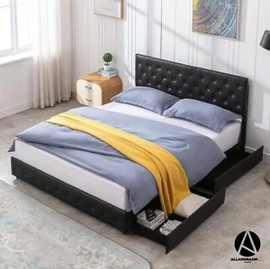 Cama King size con cajones - Picture 1 of 6