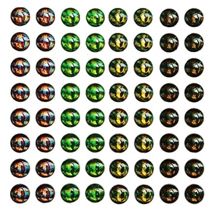 224 pcs 4 Colors 4D Fish Eyes 5mm Sticky Fishing Lure Baits Fly Tying Materials - Picture 1 of 3