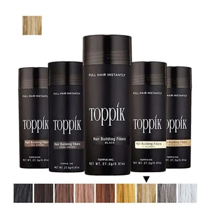 Toppik Fibers Keratin Proteins Hair Loss Concealer Powder Black Brown - Picture 1 of 10