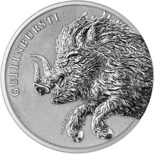 Silbermünze 1 oz Germania Mint Germania Beasts Gullinbursti 2025 Silber Münze - Bild 1 von 3