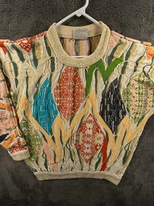 COOGI Australia Sweater Small Unisex Knit Colorful Intricate Pullover Crew Neck - Picture 1 of 16