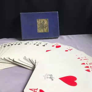 Vintage Deck Kingsbridge Billboards Giant Size Playing Cards Blue Box Piatnik - Picture 1 of 19
