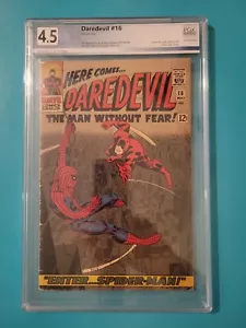 Daredevil 16 PGX 4.5 VG+ 1966 not CGC Amazing Spider-Man 1st Masked Marauder - Picture 1 of 4