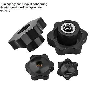 Sterngriff Sternmutter Klemmmutter Sternschraube Flügelmutter M4 M5 M6 M8 M10 12 - Bild 1 von 3