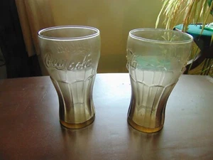 Vtg McDonald's Coca Cola Coke Vidrio de Cuarzo Ahumado 16oz NUEVO ** El precio es POR vaso ** - Imagen 1 de 4