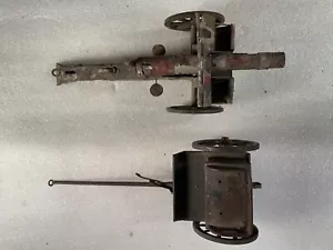 Pferd gezogen Elastolin Weißblech Kanone Artillerie Stück - Bild 1 von 12