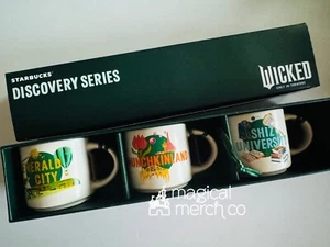 Universal Studios Wicked Starbucks Discovery Series 3 Mini Mug 2 Oz Ornament Set - Picture 1 of 1