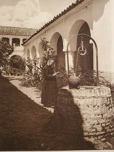 Zafra St Miguel's Hospital Padre 1925 Kurt Hielscher incisione fotografica - Foto 1 di 2