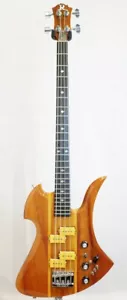 Used 80s B.C.Rich Mockingbird Natural Vintage Thru-neck Koa Body W/HSC - Picture 1 of 5
