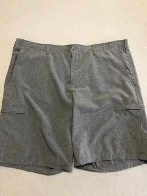 Shorts de golfe Architect masculino 42 cinza cintura elástica bolso carga chinos ativos - Imagem 1 de 4