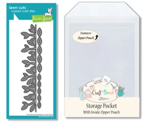 Baum Äste Umrandung Rasen Rehkitz stirbt + My Craft Bench sichere Aufbewahrungstasche - Bild 1 von 3