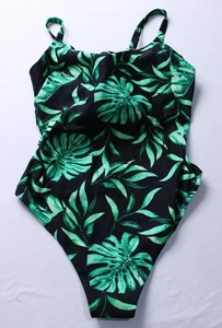 Bravissimo Women Lagos 1-Piece Tummy Control Swimsuit CL8 Palm Print Size US:32K - Picture 1 of 3