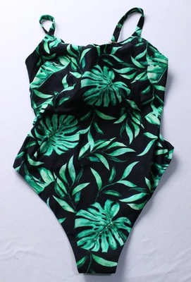 Bravissimo Women Lagos 1-Piece Tummy Control Swimsuit CL8 Palm Print Size US:32K - Image 1 of 3