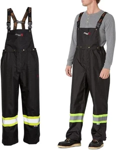 Viking  Flame-Resistant Rain Bib Pants, 3Xl, 32 1/2 In Inseam • 3907Frp-Xxxl - Picture 1 of 4