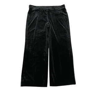 Anne Klein Women's Black Plus Size XXL Wide Leg Pull On Pants Stretch Comfort - Picture 1 of 8