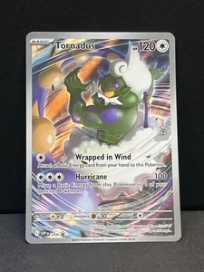 Tornadus 210 Full Art Holo White Flare ETB Promo Scarlet Violet SVP Black Star - Picture 1 of 2