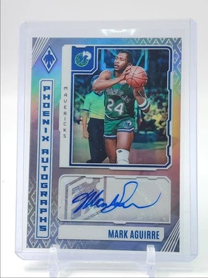 MARK AGUIRRE 2023-24 PHOENIX BASKETBALL AUTOGRAPH MAVERICKS AUTO Q1318 - Image 1 of 2