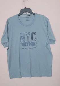 NWT T-Shirt Mens/Unisex Size XXL SUN*STONE Lt Blue "NYC 212 New York Athletics" - Picture 1 of 11