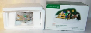 Dept. 56 North Pole Series #56837 School Sleigh Express Elf Land NIB NEW - Picture 1 of 4